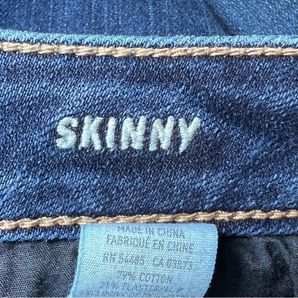American Eagle Womens Size 2 Short Jeans Blue Dark Wash Skinny Fit Casual Denim - Picture 5 of 16